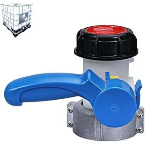 Adaptateur IBC universel, adaptateur de vanne d’arrêt IBC, vanne de vidange universelle IBC, adaptateur de vanne papillon, adapté aux réservoirs d’eau de pluie, citernes d’eau de pluie et citernes IBC