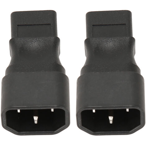 Adaptateur IEC320 C14 vers C9 Mâle-Femelle 6A 250V pour PDU Serveur UPS - Lot de 2 pièces