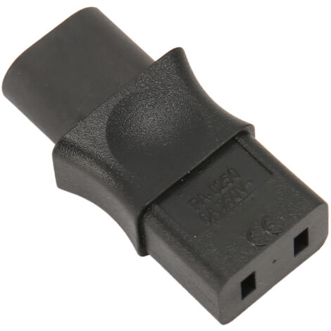 Adaptateur IEC320 C8 vers C9, Conversion de Prise Mâle C8 à Femelle C9, 250V AC 6A 1500W