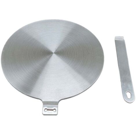 Adaptateur induction, plaque de conversion induction, plaque de refroidissement avec poignée et base amovibles (20 cm)