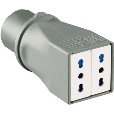 Adaptateur industriel CEE Palazzoli 2P+T et 2 prises bidirectionnelles