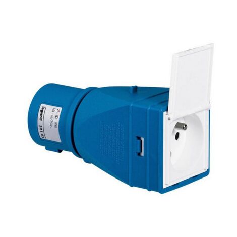 Adaptateur industriel/domestique IP XO - 16 A - 250 V - avec volet - LEGRAND