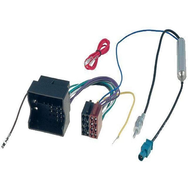 Adaptateur iso autoradio compatible avec vw ap02 + Adaptateur Antenne