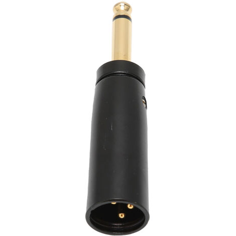 Adaptateur Jack 6.35mm Mâle vers XLR Mâle pour Connexion Guitare Microphone Audio