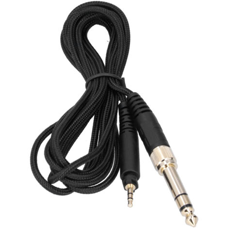 Adaptateur Jack Audio 2.5mm vers 3.5mm/6.35mm pour Casque Audio Professionnel Shure SRH440, Philips SHP9000