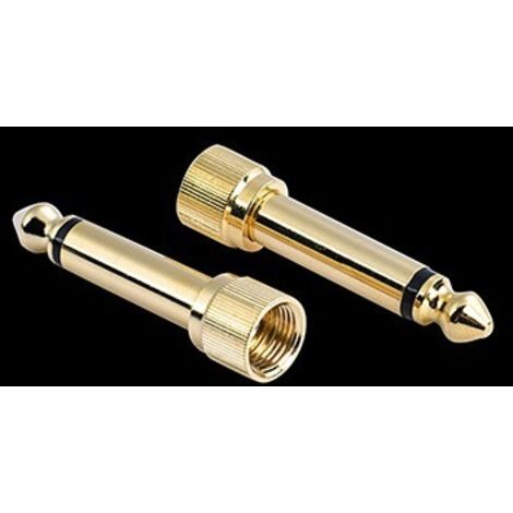 Adaptateur jack audio mono 6,5 mm vers 3,5 mm (fiche interne femelle)