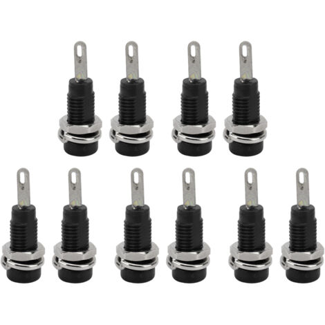 Adaptateur Jack Banane 2mm à Poteau Étendu - 10 Pièces (Noir)