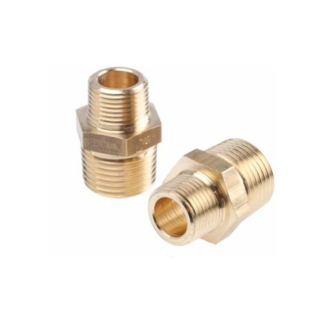 Adaptateur Laiton Droit Legris R Mâle 1/2pouce - Mâle 3/8pouce ( Prix pour Paquet de 5 )