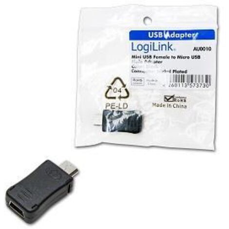 Adaptateur LogiLink AU0010 mini USB vers micro USB
