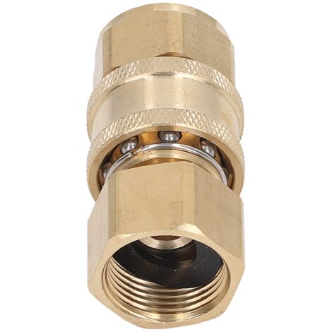 Adaptateur M22x1.5mm pour Laveuse Haute Pression 5000PSI, Raccord Mâle/Femelle Tuyau Nettoyeur