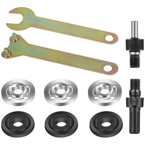 Adaptateur Mandrin 6 Mm 10 Mm Pour Meuleuse D'Angle Avec Écrous À Embase Et 2 Clés