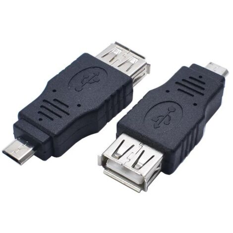 Adaptateur micro USB mâle vers USB femelle, adaptateur OTG V8 mâle vers USB femelle, interface Mike 5P