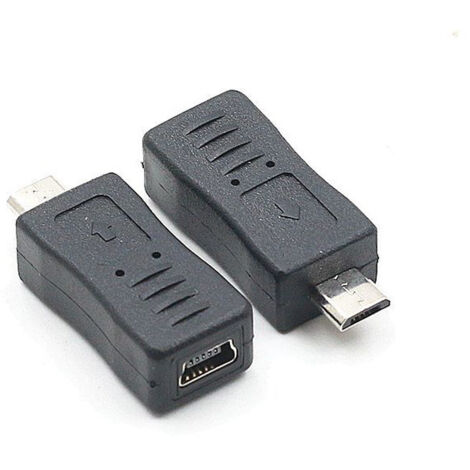 Adaptateur Mini 5P femelle vers Micro 5P mâle, connecteur de type T, interface de câble de données Android universelle, navigation automobile.