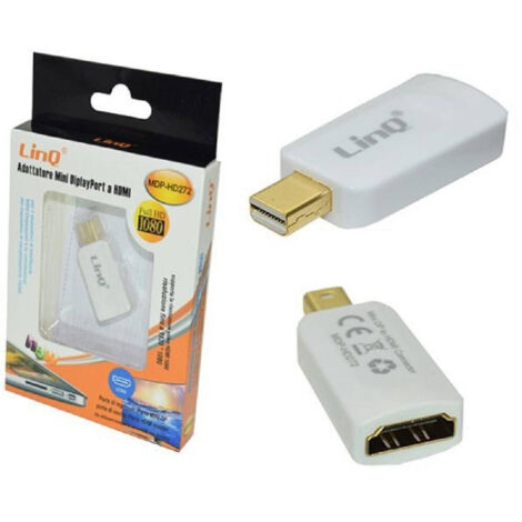 Adaptateur Mini Displayport Vers Hdmi Pour Pc, Macbook, Full Hd 1080p, Mdp-hd272