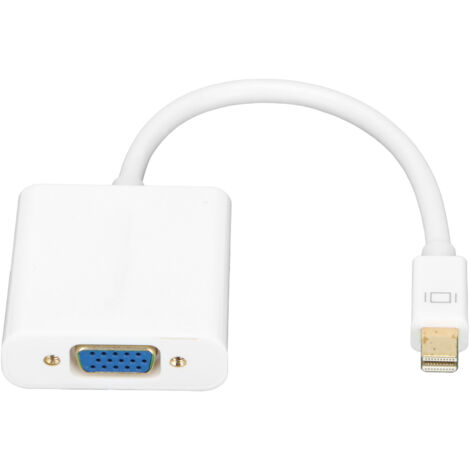 Adaptateur Mini DisplayPort vers VGA Universel - Connexion Haute Définition pour Écrans, Téléviseurs et Vidéoprojecteurs