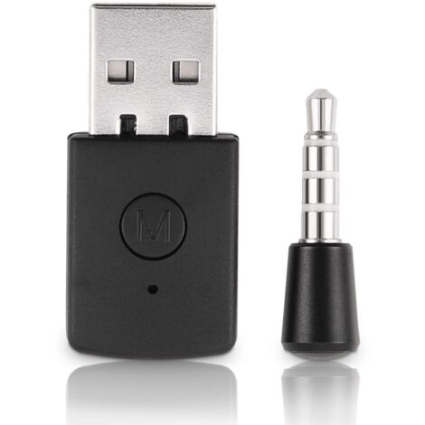 Adaptateur mini USB 4.0, adaptateur USB 2.0 portable 5 V pour dongle Bluetooth, adaptateur USB vers PS4 pour périphérique audio Bluetooth compatible avec les profils Bluetooth A2DP, HFP et HSP.