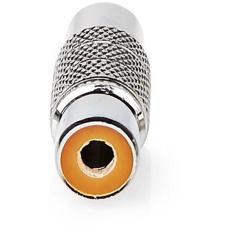 Adaptateur mono audio RCA Femelle RCA Femelle Plaqué or Droit Métal Métal 1 pièces Boîte