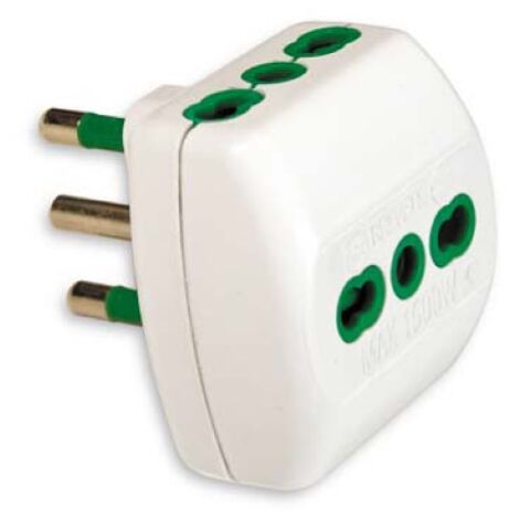 Adaptateur multiple FME de 16A 2P + T A 3 prises by-pass 2P + T