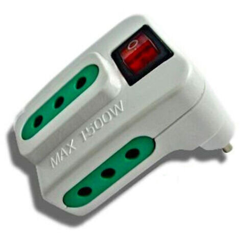 Adaptateur Multiprise Triple 10a Et 3 Prises Avec Interrupteur