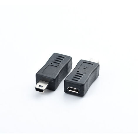 Adaptateur OTG miniUSB mâle vers microUSB femelle, adaptateur clavier pour tablette 5 broches vers micro USB femelle