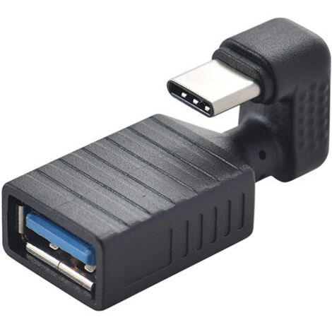 Adaptateur OTG (Type-C mâle vers USB femelle) pour tablettes Android, téléphones, clés USB externes, souris et claviers.
