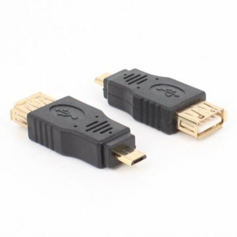 Adaptateur OTG universel USB femelle vers micro mâle plaqué or pour téléphones et tablettes Android, câble de données pour clés USB externes et souris.