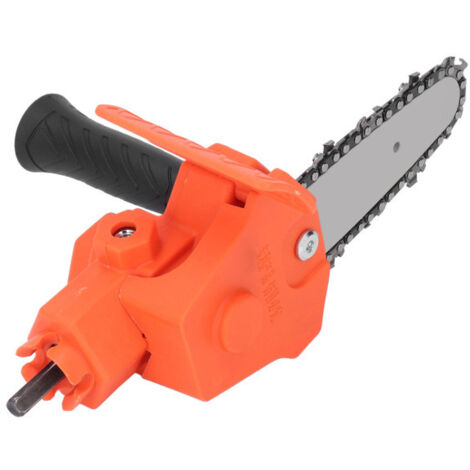 Adaptateur perceuse à scie électrique orange pour tronçonneuse
