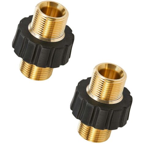 Adaptateur pivotant anticorrosion M22 14 mm mâle vers M22 14 mm mâle pour nettoyeur haute pression