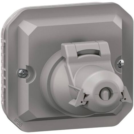 Adaptateur Plexo pour prise RJ45 Mosaic - composable gris (069581L)