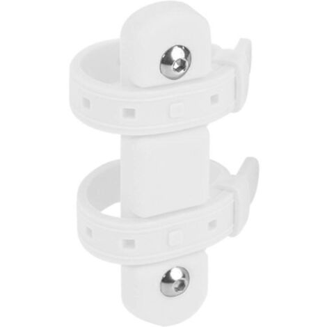 Adaptateur porte-bouteille de vélo en silicone blanc