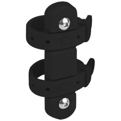 Adaptateur porte-bouteille de vélo en silicone noir