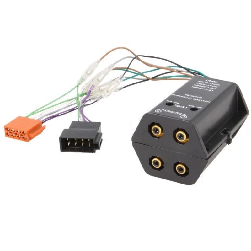 Adaptateur compatible avec ajout amplificateur sur systeme origine - iso 4 canaux
