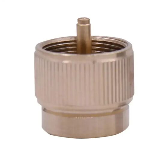Adaptateur pour bouteille de gaz propane avec prise américaine, compatible avec les réchauds de camping portables et les bouteilles de gaz MAPP de 1 lb.