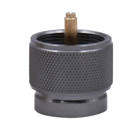 Adaptateur pour bouteille de gaz propane avec prise américaine, compatible avec les réchauds de camping portables et les bouteilles de gaz MAPP de 1 lb.