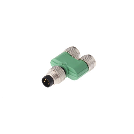Adaptateur pour connecteur cylindrique Droit Phoenix Contact M8 Double M8 3 contacts Femelle, placage Nickel ( Prix pour 1 )