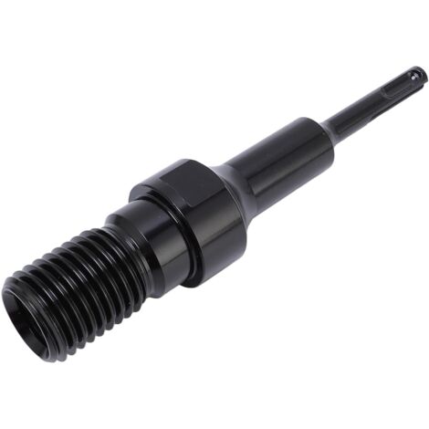 Adaptateur pour foret à carotte permettant de convertir des forets à filetage externe UNC de 1-1/4 pouce en forets à queue ronde en acier au carbone