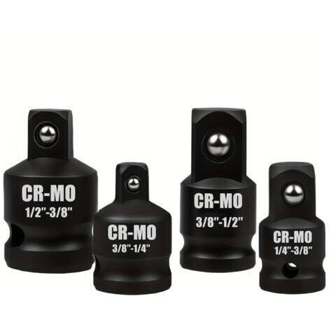 Adaptateur pour impact Réducteur, 1/2 à 3/8 3/8 à1/2 1/4 à 3/8 3/8 à 1/4, Douille pour clé Dynamométrique, Cliquet, Perceuse