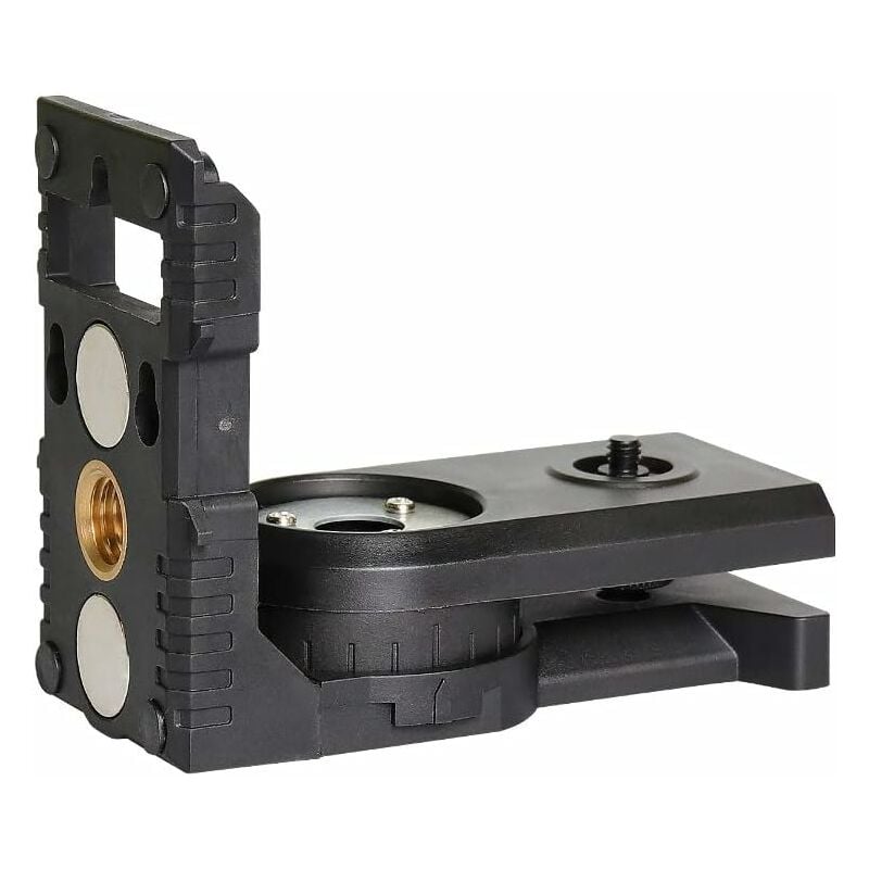Adaptateur pour Niveau Laser, Base Pivotante Magnétique Multifonction, Support Réglable à 180°, Laser Level Adapter avec Fileté Mâle de 1/4'-20,
