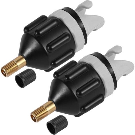 Adaptateur pour pompe à air SUP – Lot de 2 – Adaptateur de valve d'air portable
