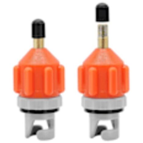 Adaptateur pour pompe SUP (lot de 2) - Convertisseur universel pour pompe de bateau gonflable SUP - Adaptateur de valve d'air - Connecteur de tête de pompe