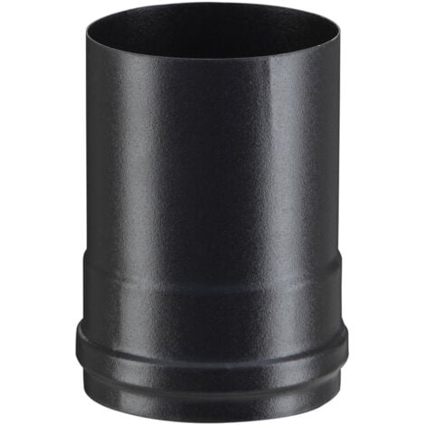 Adaptateur pour raccordement poele granule poujoulat noir dn 80mm