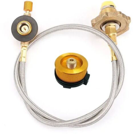 Adaptateur pour réchaud à gaz de camping extérieur, tuyau de raccordement pour bouteille de gaz GPL et plate, accessoires de charge de gaz, réchauds de cuisine portables