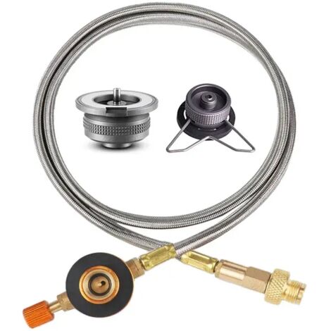 Adaptateur pour réchaud de camping à gaz butane, convertisseur pour réchaud à gaz, tuyau de raccordement, adaptateur pour bouteille de gaz, accessoires de camping, réchauds de cuisine portables