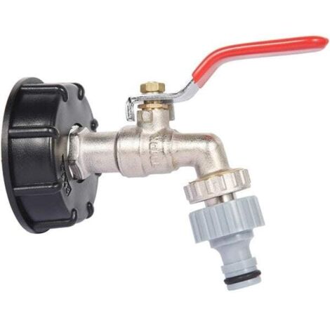Adaptateur pour réservoir IBC S60X6, raccord de vanne de remplacement, tuyau de 1/2 pouce.
