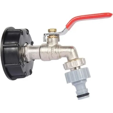 Adaptateur pour réservoir IBC S60X6, raccord de vanne de remplacement, tuyau de 1/2 pouce