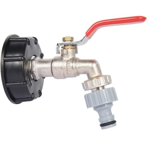 Adaptateur pour réservoir IBC S60X6, raccord de vanne de remplacement, tuyau de 1/2 pouce