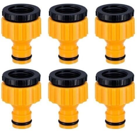 Adaptateur pour Robinet d'Extérieur 3/4" & 1/2" BSP 2 en 1 - 6 Pièces