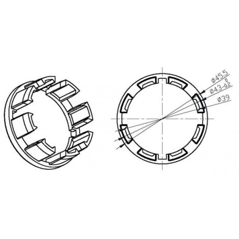 Adaptateur pour tuyau ZF 45 CAME 001YK4112