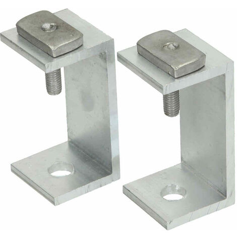 Adaptateur pour vis à double filetage, 2 pièces pour fixation au profilé de montage