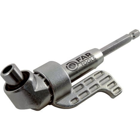 Adaptateur pour vissage angulaire 90°, mandrin hexagonal